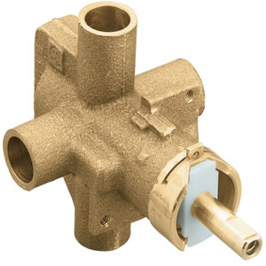 MOE2510 Posi-Temp Tub & Shower Valve Rough In Valve - Rough Brass MOE2510 Posi-Temp Tub & Shower Valve Rough In Valve - Rough Brass