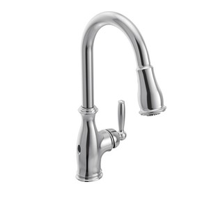 M7185EWC Brantford Pull-Out Spray Kitchen Faucet - Chrome M7185EWC Brantford Pull-Out Spray Kitchen Faucet - Chrome
