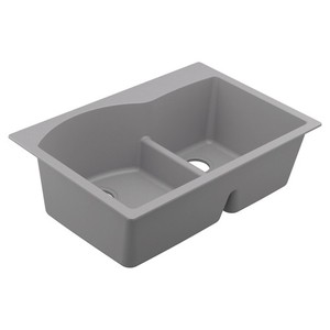 MGGR3029B Granite Series White/Color Dual Mount Double Bowl Kitchen Sink - Gray MGGR3029B Granite Series White/Color Dual Mount Double Bowl Kitchen Sink - Gray