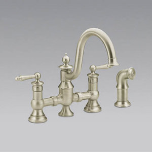 Shs713sl Waterhill Two Handle Kitchen Faucet Stainless Steel At