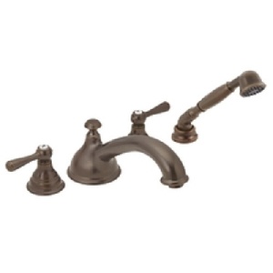 MT912ORB/M9796 Kingsley Deck Mount With Handshower Tub Faucet - Oil Rubbed Bronze MT912ORB/M9796 Kingsley Deck Mount With Handshower Tub Faucet - Oil Rubbed Bronze