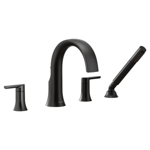 MTS984BL/M9792 Doux Deck Mount With Handshower Tub Faucet - Matte Black MTS984BL/M9792 Doux Deck Mount With Handshower Tub Faucet - Matte Black
