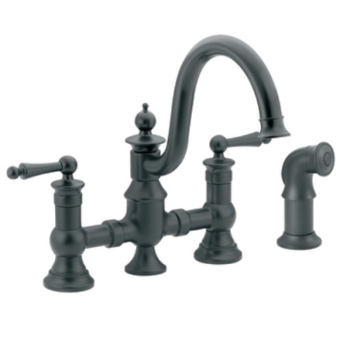 Ms713wr Waterhill Two Handle Kitchen Faucet Wrought Iron At