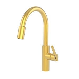N1500-5103/04 East Linear Pull-Out Spray Kitchen Faucet - Satin Brass - PVD N1500-5103/04 East Linear Pull-Out Spray Kitchen Faucet - Satin Brass - PVD