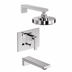 N3-2562BP/03N Skylar Tub & Shower Faucet Trim Trim Kit - Uncoated Polished Brass - Living N3-2562BP/03N Skylar Tub & Shower Faucet Trim Trim Kit - Uncoated Polished Brass - Living