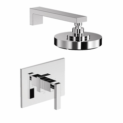 N3-2564BP/03N Skylar Shower Faucet Trim Trim Kit - Uncoated Polished Brass - Living N3-2564BP/03N Skylar Shower Faucet Trim Trim Kit - Uncoated Polished Brass - Living