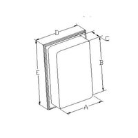 Swing Door Medicine Cabinet 26'' x 16'' x 4-1/2'' Swing Door Medicine Cabinet 26'' x 16'' x 4-1/2''