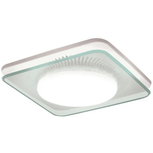 NQTNLEDB LunAura With Light Bathroom Fan - White NQTNLEDB LunAura With Light Bathroom Fan - White
