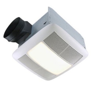 NQTXEN080FLT Ultra Silent With Light Bathroom Fan - White NQTXEN080FLT Ultra Silent With Light Bathroom Fan - White