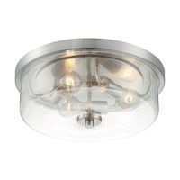 Flush Mount Ceiling Light 15" Width