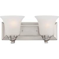Bathroom Lighting (2 Bulbs) 13-3/4" Width Bathroom Lighting (2 Bulbs) 13-3/4" Width