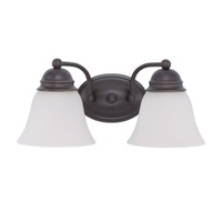 Bathroom Lighting (2 Bulbs) 14-7/8" Width Bathroom Lighting (2 Bulbs) 14-7/8" Width