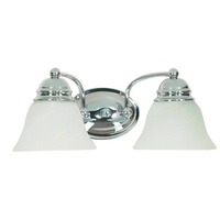 Bathroom Lighting (2 Bulbs) 14-7/8" Width Bathroom Lighting (2 Bulbs) 14-7/8" Width
