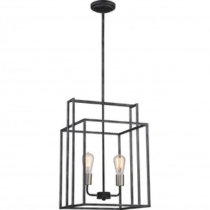 N605857 Lake Entrance / Foyer Pendant Light - Iron Black / Brushed Nickel N605857 Lake Entrance / Foyer Pendant Light - Iron Black / Brushed Nickel