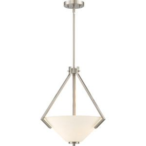 N606247 Nome Up Light Pendant Light - Brushed Nickel Tones N606247 Nome Up Light Pendant Light - Brushed Nickel Tones