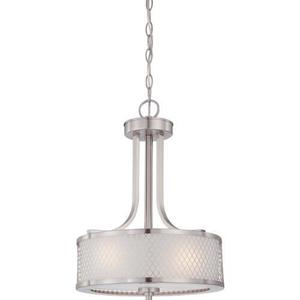 N604686 Fusion Drum Pendant Light Brushed Nickel At N604686 Fusion Drum Pendant Light Brushed Nickel