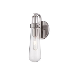 N605261 Beaker 1 Bulb Wall Sconce - Brushed Nickel N605261 Beaker 1 Bulb Wall Sconce - Brushed Nickel