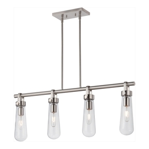 N605265 Beaker Linear Pendant Pendant Light - Brushed Nickel N605265 Beaker Linear Pendant Pendant Light - Brushed Nickel