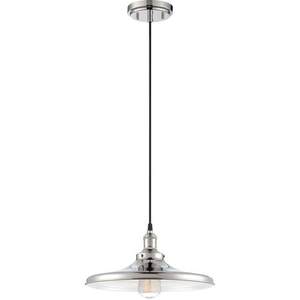 N605406 Vintage Down Light Pendant Light - Polished Nickel N605406 Vintage Down Light Pendant Light - Polished Nickel