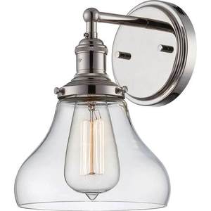 N605413 Vintage 1 Bulb Wall Sconce - Polished Nickel N605413 Vintage 1 Bulb Wall Sconce - Polished Nickel