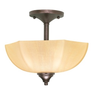 NUV60057 Normandy Semi Flush Mount Ceiling Light - Copper Bronze NUV60057 Normandy Semi Flush Mount Ceiling Light - Copper Bronze