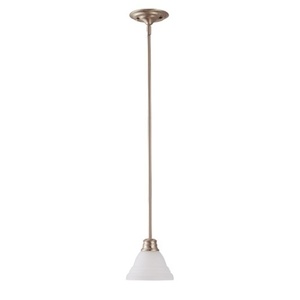 N603257 Empire Mini-Pendant Pendant Light - Brushed Nickel / Frosted N603257 Empire Mini-Pendant Pendant Light - Brushed Nickel / Frosted