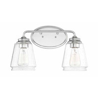 Bathroom Lighting (2 Bulbs) 15-1/4" Width Bathroom Lighting (2 Bulbs) 15-1/4" Width