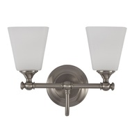 Bathroom Lighting (2 Bulbs) 14" Width Bathroom Lighting (2 Bulbs) 14" Width