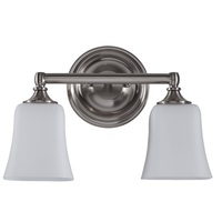 Bathroom Lighting (2 Bulbs) 14" Width Bathroom Lighting (2 Bulbs) 14" Width