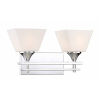 Bathroom Lighting (2 Bulbs) 17-3/16" Width Bathroom Lighting (2 Bulbs) 17-3/16" Width
