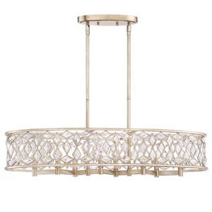 PHPL6275ASL Cross Pointe Linear Pendant Pendant Light - Antique Silver Leaf PHPL6275ASL Cross Pointe Linear Pendant Pendant Light - Antique Silver Leaf