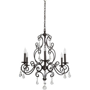 PHHL6206DABR Jefferson Commons Mid Sized Chandelier Chandelier - Dark Bronze PHHL6206DABR Jefferson Commons Mid Sized Chandelier Chandelier - Dark Bronze