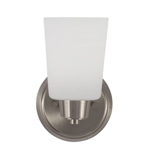 PHVL2001BN Windsor Gate 1 Bulb Wall Sconce - Brushed Nickel PHVL2001BN Windsor Gate 1 Bulb Wall Sconce - Brushed Nickel