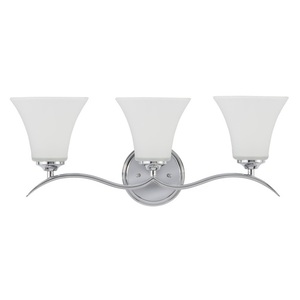 PHVL2253PC Columbus 3 Bulb Bathroom Lighting - Polished Chrome PHVL2253PC Columbus 3 Bulb Bathroom Lighting - Polished Chrome
