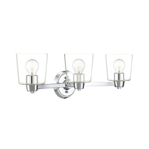 PHVL3003PC Windsor Gate 3 Bulb Bathroom Lighting - Polished Chrome PHVL3003PC Windsor Gate 3 Bulb Bathroom Lighting - Polished Chrome