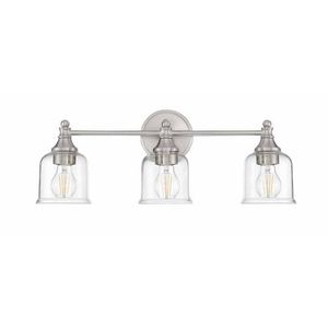 PHVL3163BN Hesby 3 Bulb Bathroom Lighting - Brushed Nickel PHVL3163BN Hesby 3 Bulb Bathroom Lighting - Brushed Nickel