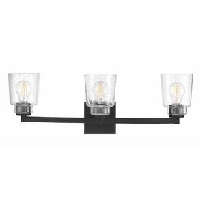 PHVL3173MB Laurelgrove 3 Bulb Bathroom Lighting - Matte Black PHVL3173MB Laurelgrove 3 Bulb Bathroom Lighting - Matte Black