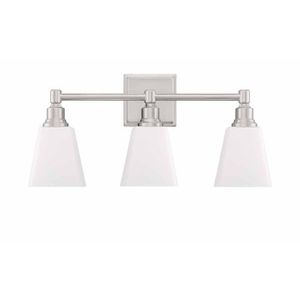 PHVL3183BN Leadwell 3 Bulb Bathroom Lighting - Brushed Nickel PHVL3183BN Leadwell 3 Bulb Bathroom Lighting - Brushed Nickel