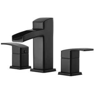 PLG49DF0B Kenzo 8'' Widespread Bathroom Faucet - Black PLG49DF0B Kenzo 8'' Widespread Bathroom Faucet - Black