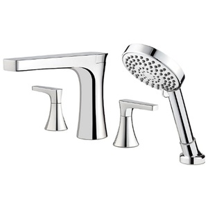 PLG64MFC/P0X6440R Kelen Deck Mount With Handshower Tub Faucet - Polished Chrome PLG64MFC/P0X6440R Kelen Deck Mount With Handshower Tub Faucet - Polished Chrome