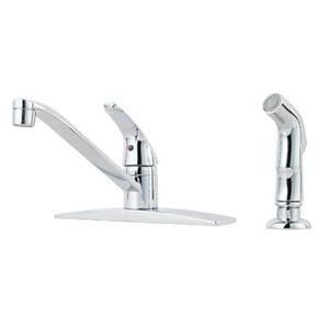 PG1344444 Pfirst Single Handle Kitchen Faucet - Polished Chrome PG1344444 Pfirst Single Handle Kitchen Faucet - Polished Chrome