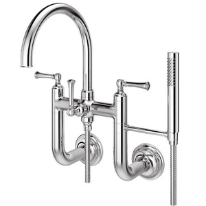 PLG63TBC Tisbury Wall Mount Whirlpool Faucet Tub Faucet - Polished Chrome PLG63TBC Tisbury Wall Mount Whirlpool Faucet Tub Faucet - Polished Chrome