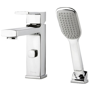 Prt62dac Deckard Deck Mount With Handshower Tub Faucet Polished