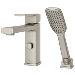Prt62dak Deckard Deck Mount With Handshower Tub Faucet Brushed