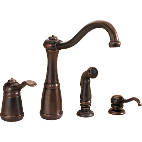 Pgt264nuu Marielle Single Handle Kitchen Faucet Rustic Bronze At