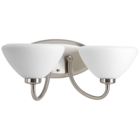 Bathroom Lighting (2 Bulbs) 16-3/8" Width Bathroom Lighting (2 Bulbs) 16-3/8" Width