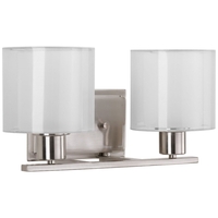 Bathroom Lighting (2 Bulbs) 14-1/2" Width Bathroom Lighting (2 Bulbs) 14-1/2" Width