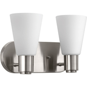 Bathroom Lighting (2 Bulbs) 12-1/2" Width Bathroom Lighting (2 Bulbs) 12-1/2" Width