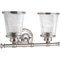 Bathroom Lighting (2 Bulbs) 15-3/8" Width Bathroom Lighting (2 Bulbs) 15-3/8" Width