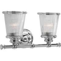 Bathroom Lighting (2 Bulbs) 15-3/8" Width Bathroom Lighting (2 Bulbs) 15-3/8" Width